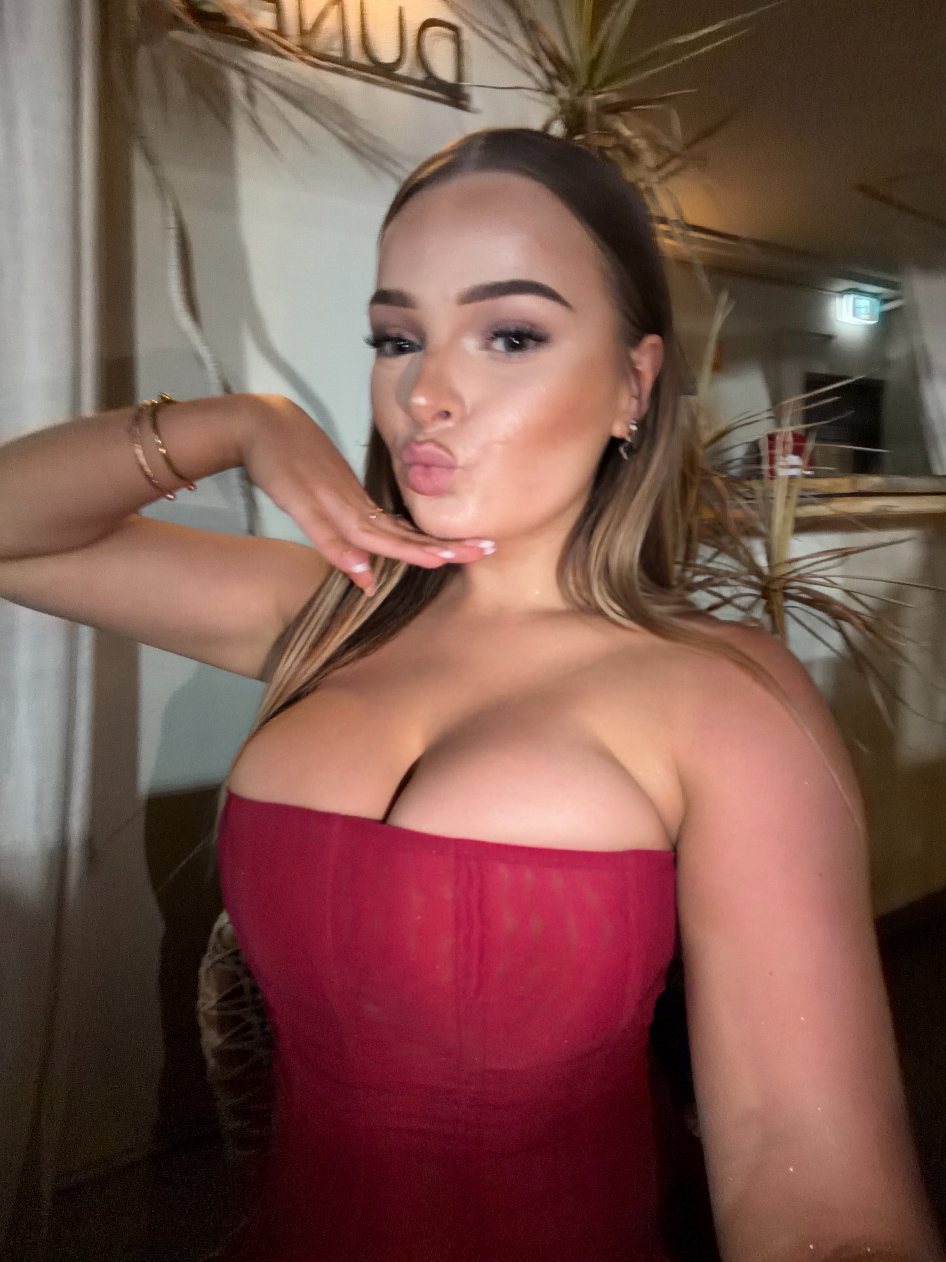 Rouge Satin Bustier